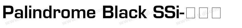 Palindrome Black SSi字体转换